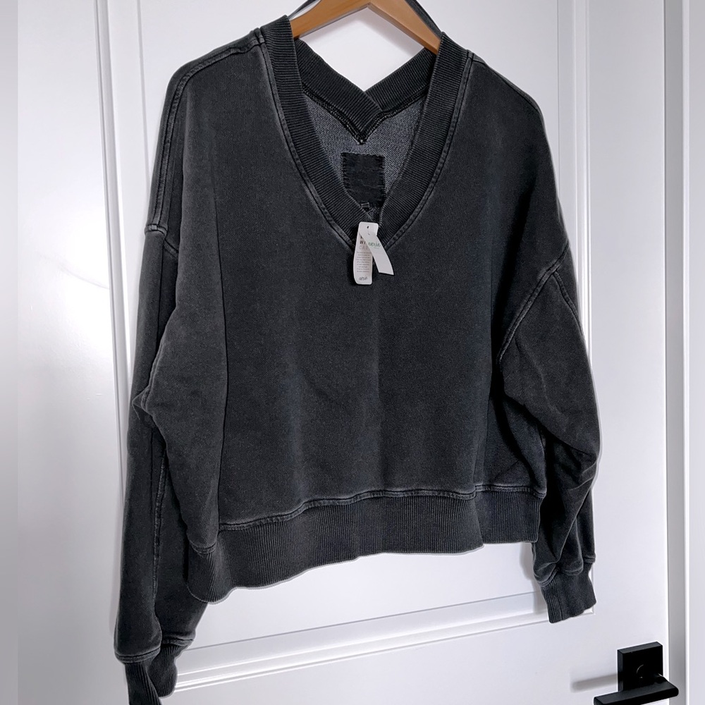Aerie Oversized Cropped Sweater